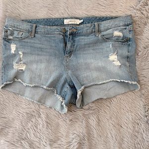 Torrid- Distressed Cut-Off Shorts Size 22
